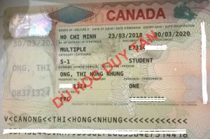 Du học Canada - Chúc mừng Ông Thị Hồng Nhung đã có visa du học Canada - CES